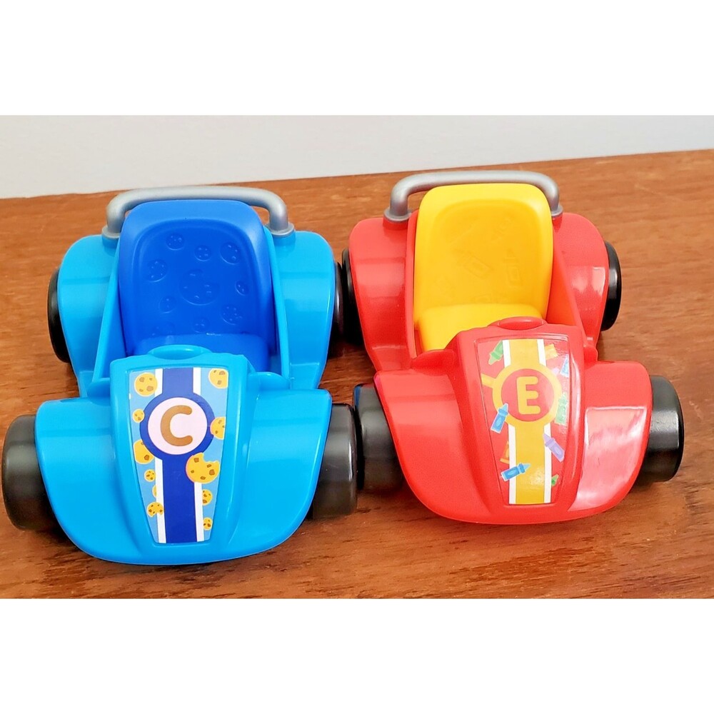 Just Play Sesame Street Go Karts 2 Cookie Monster Ernie Replacement Cars Plastic